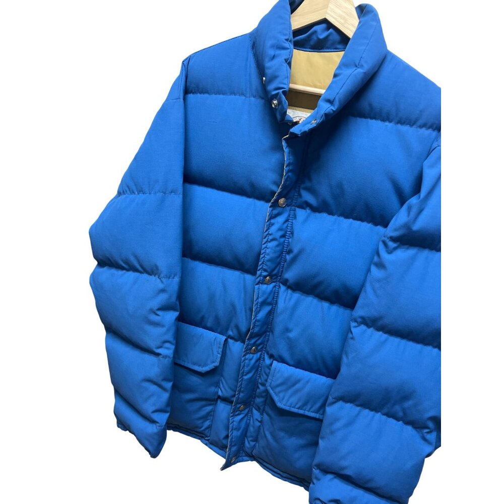 Black Bear Vintage 70's Royal Blue Down Filled Puffer Ski Jacket